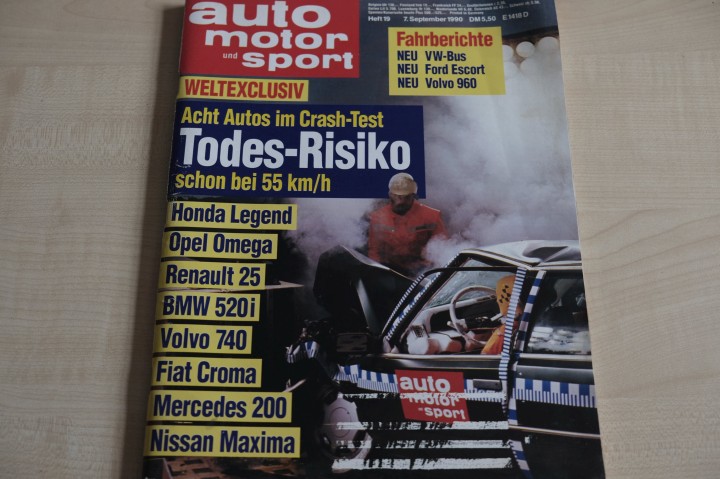 Deckblatt Auto Motor und Sport (19/1990)